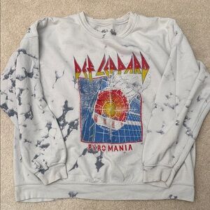Urban Outfitters Def Leppard Oversized Sweatshirt